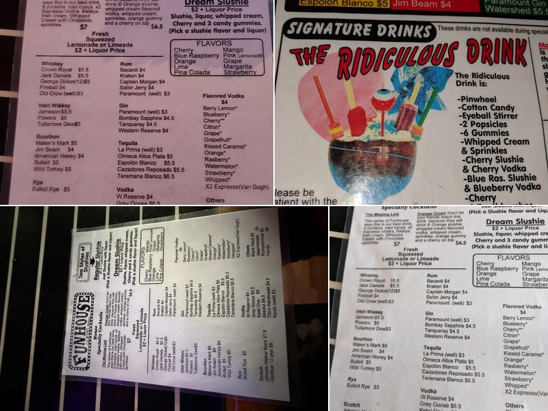 Funhouse Menu
