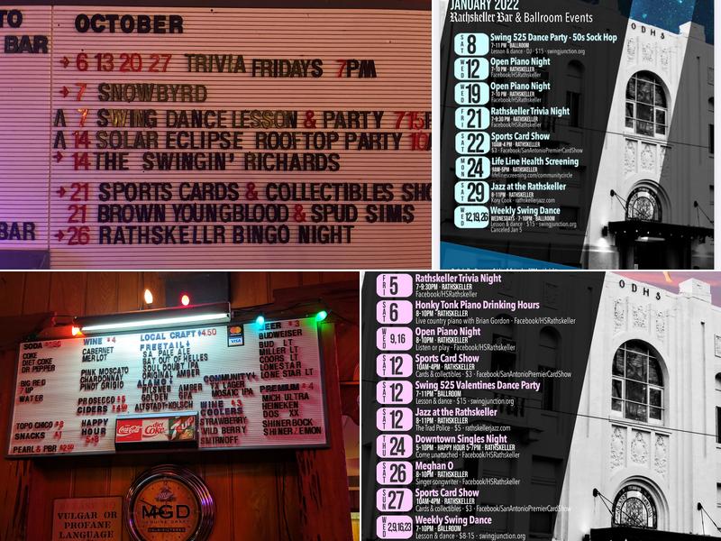 Rathskeller Bar Menu