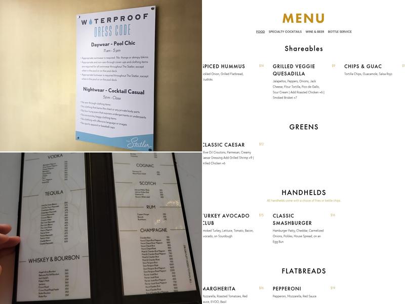 Waterproof Menu