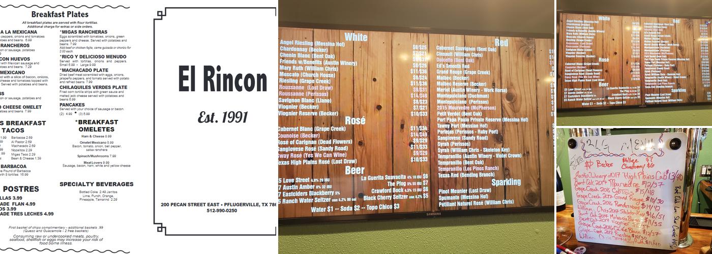 Three Legged Goat Menu