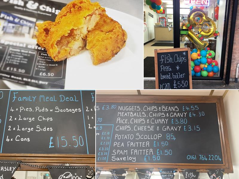 Walmersley Chippy Menu