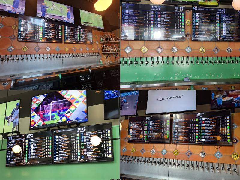Beer O'Clock Menu