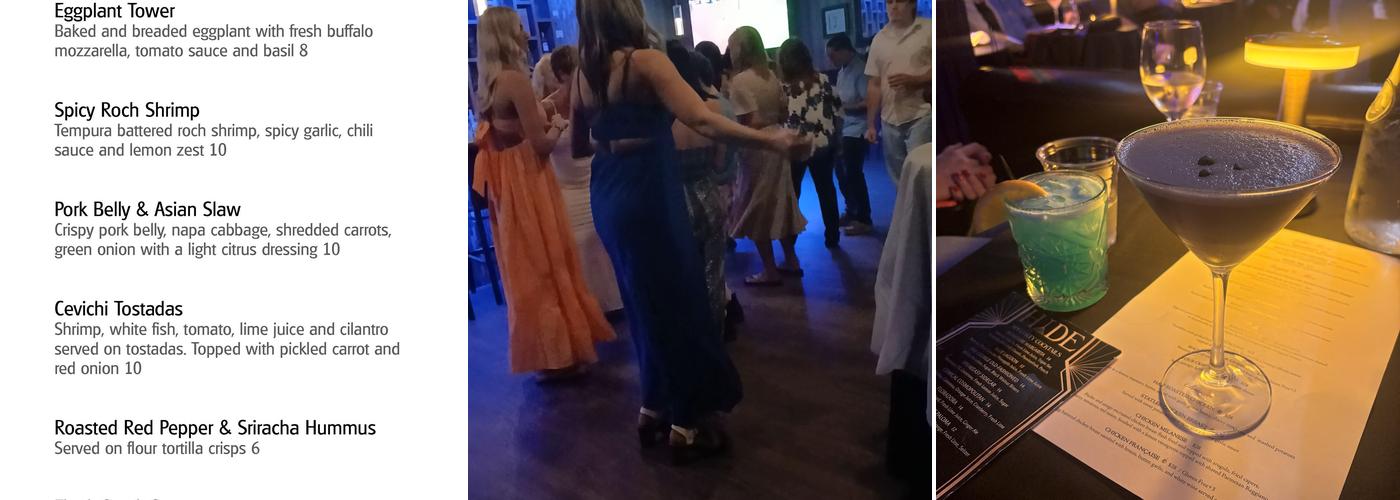 The Jake Speakeasy Lounge Menu