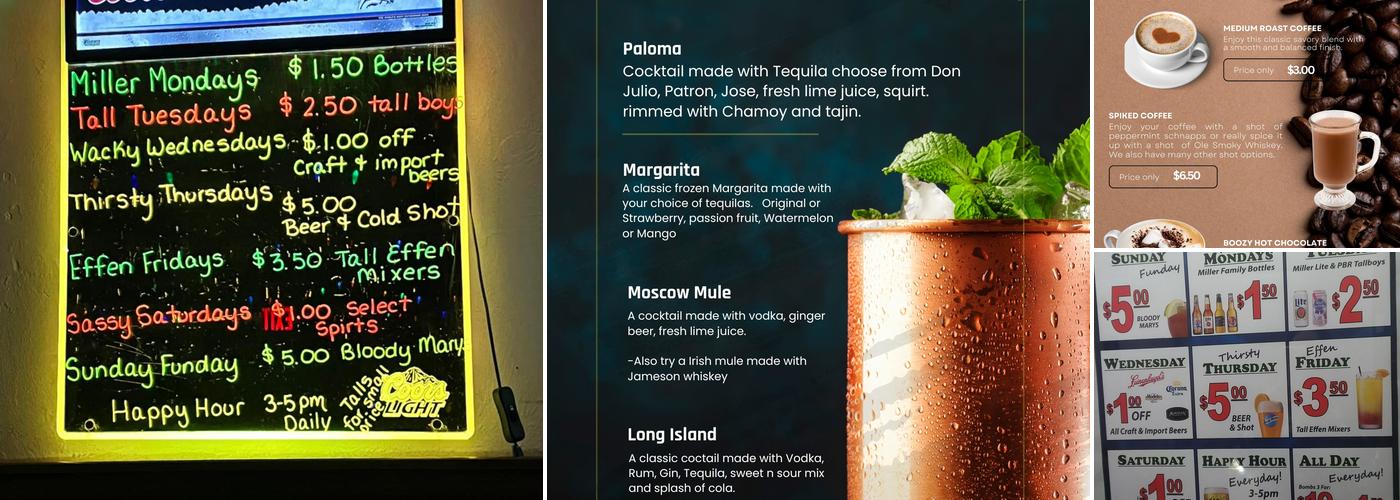 Paul's Pub Racine Menu