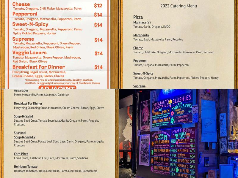 Jupiter Bar Menu