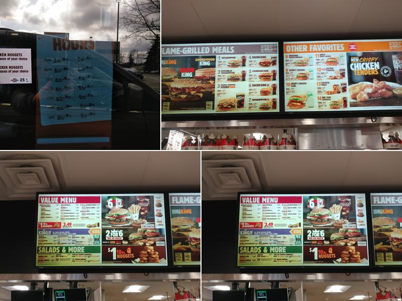 Burger King Menu
