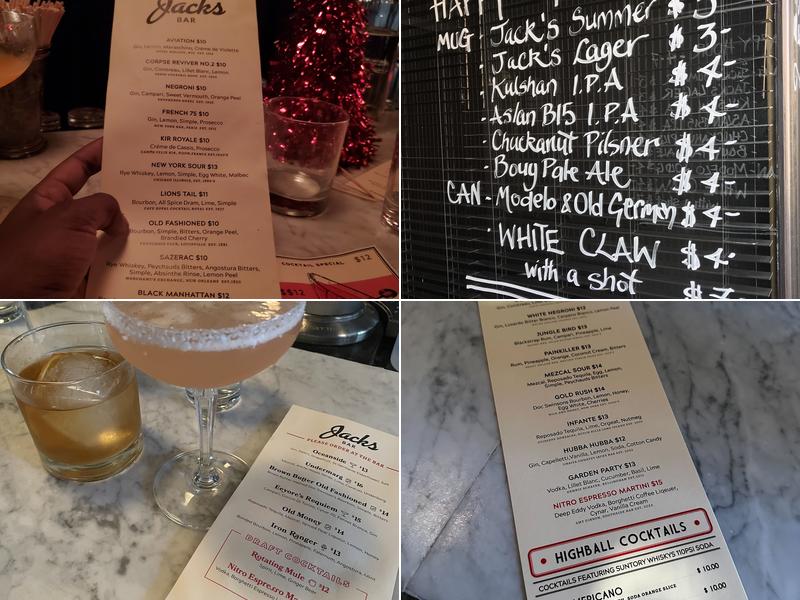 Jack’s Menu