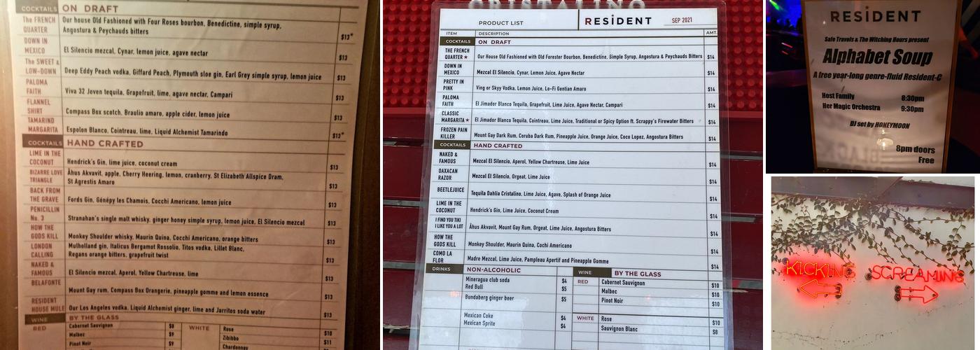 Resident Menu