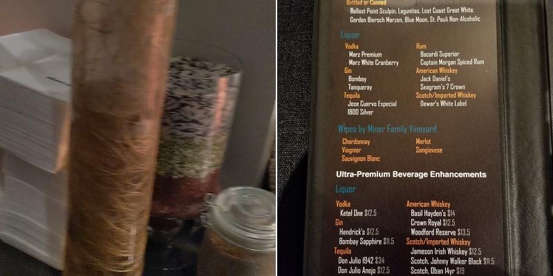 BMW lounge Menu