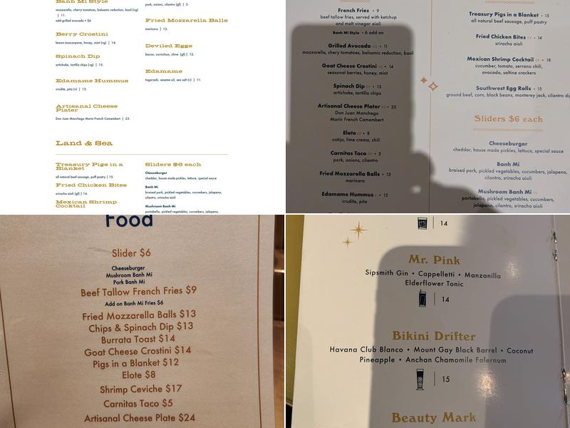 The Beehive Menu