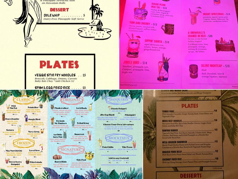 The Jungle Bird Menu