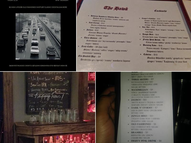 The Hawk Menu