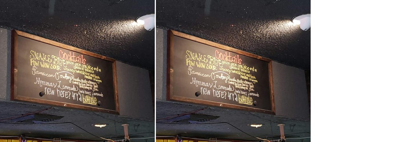 Same Ol' Saloon Menu