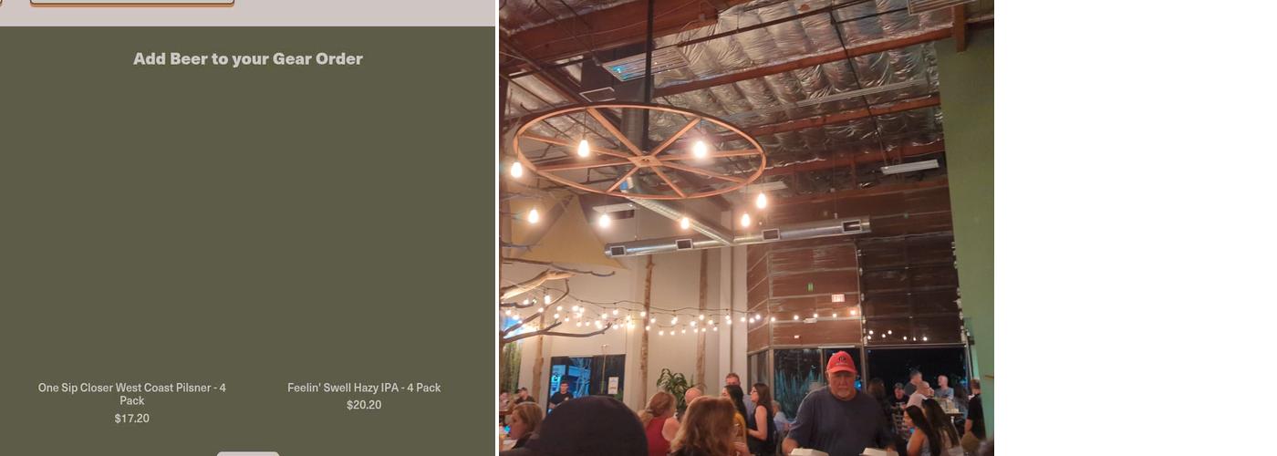 Burgeon Beer Company Menu