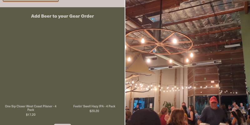 Burgeon Beer Company Menu