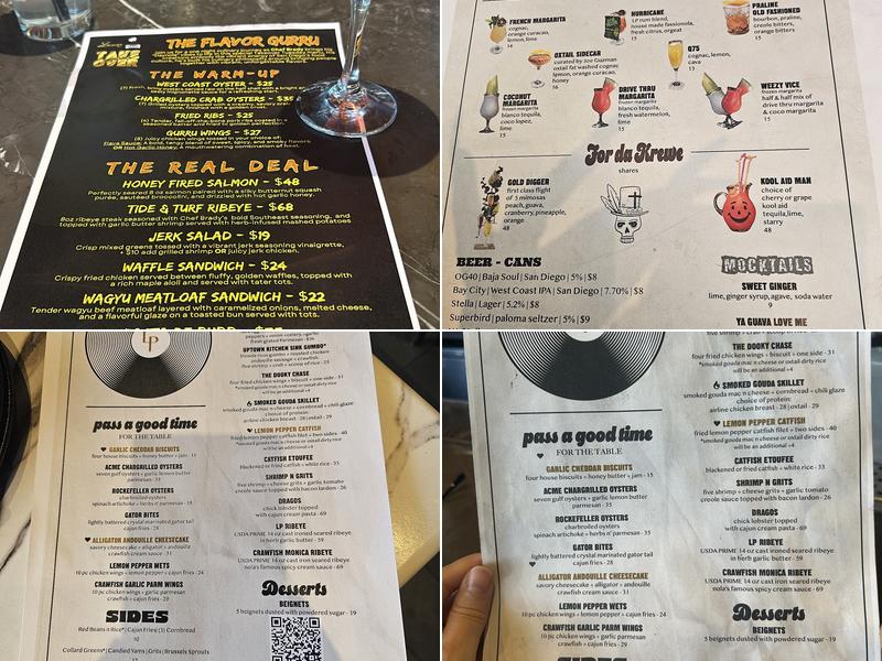 Louisiana Purchase Menu