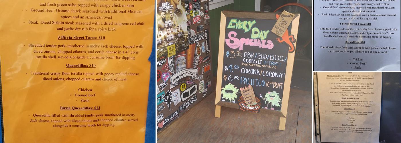 Suzie Wong's Hideaway Menu