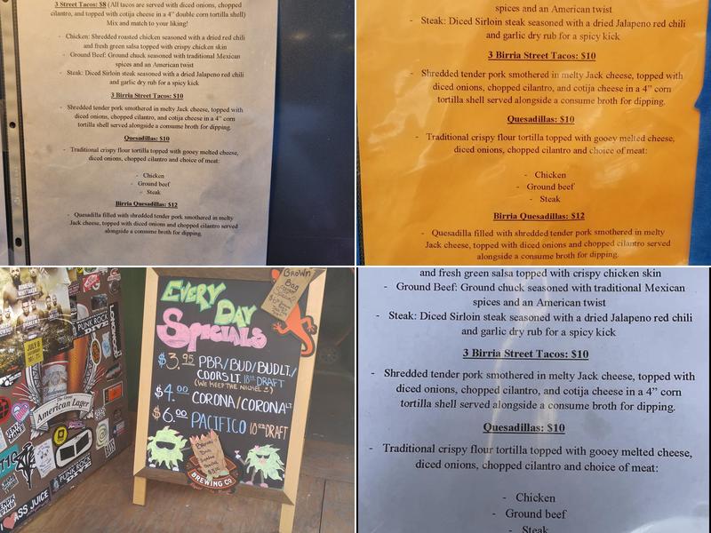 Suzie Wong's Hideaway Menu