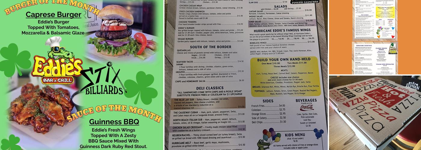 Hurricane Eddie's Menu