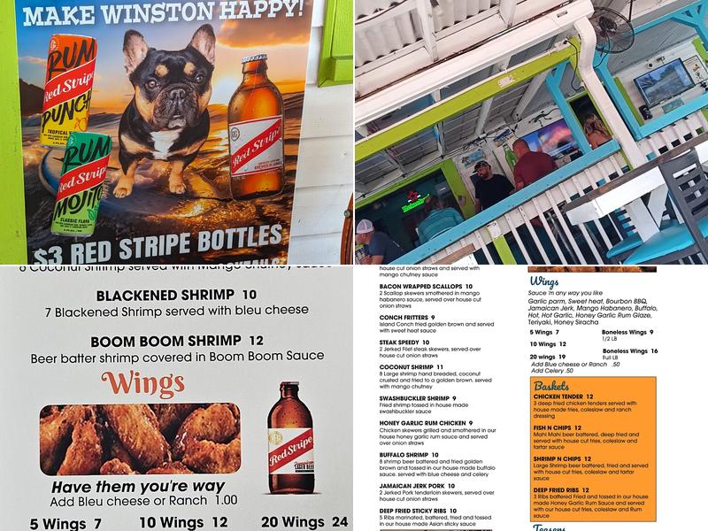 Smugglers Island Pub Menu