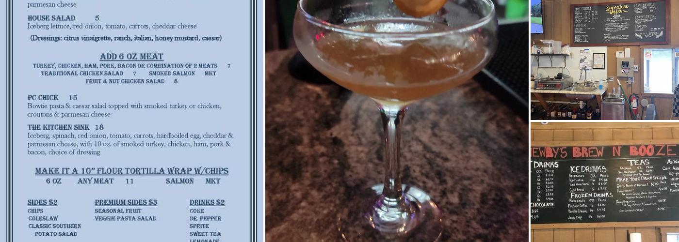 Newby's Brew & Booze House Menu