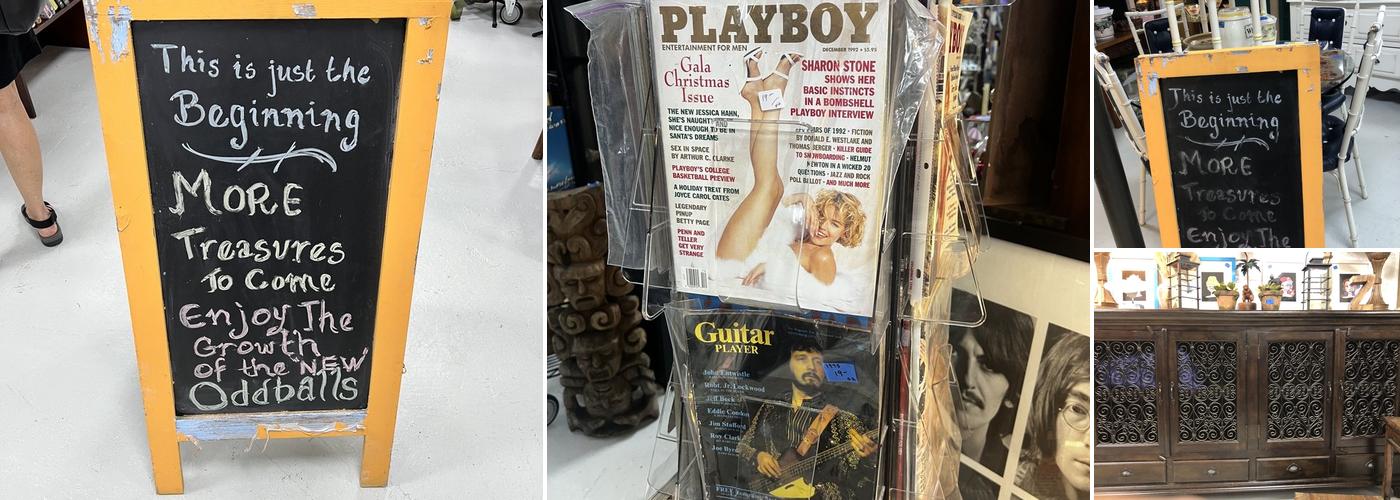 OddBalls Nifty Thrift Menu