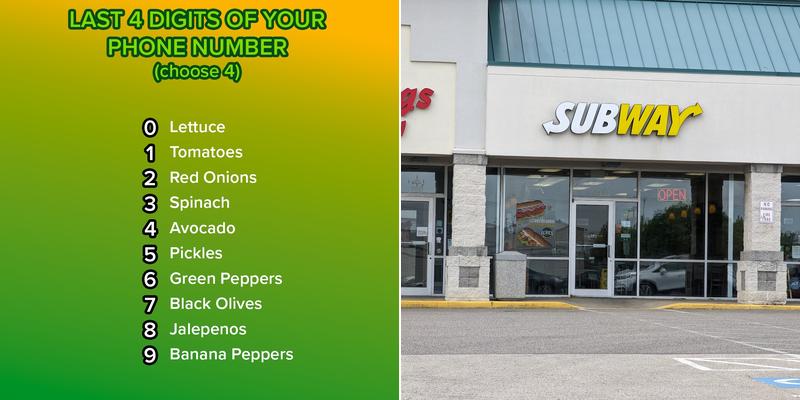 Subway Menu
