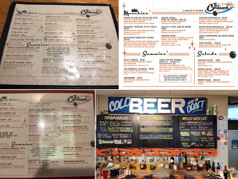 Comet Pub & Lanes Menu