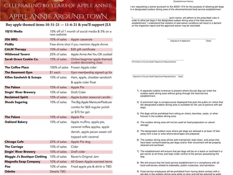 Singin' River Brewing Menu