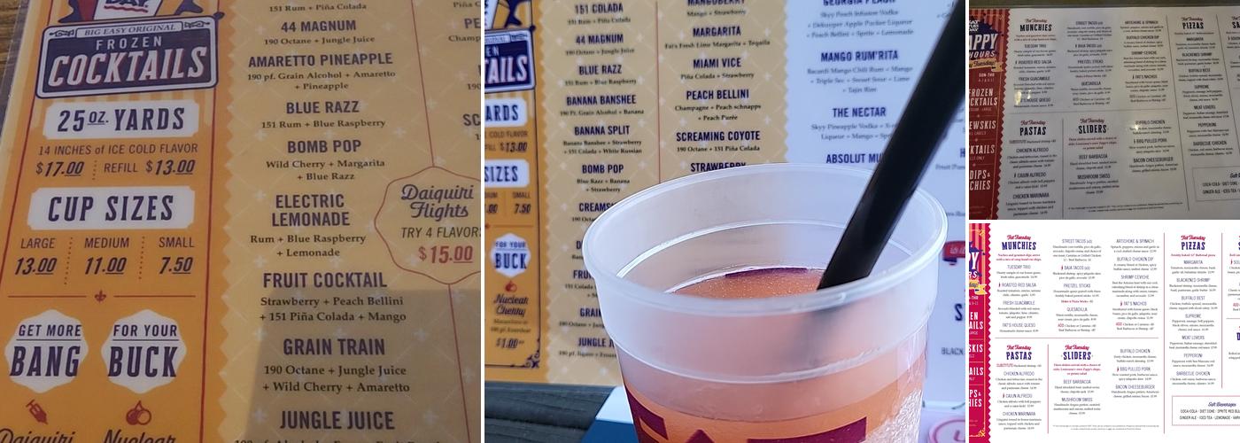 Fat Tuesday Westgate Menu
