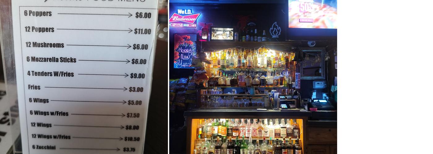 Fireside Cocktail Lounge Menu