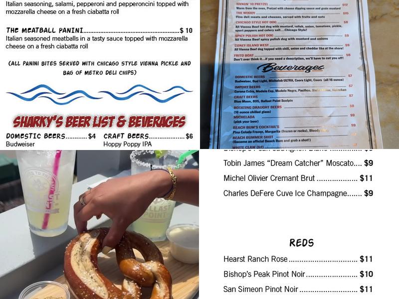 Beach Bums - Bevs & Bites Menu