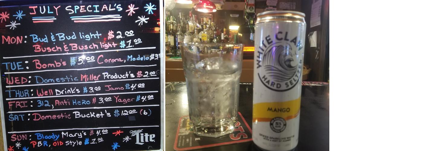 Drift- Inn Tap-LTD Menu