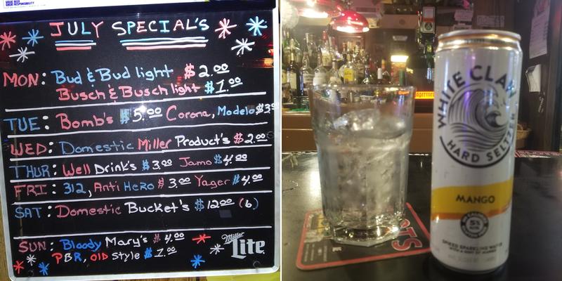 Drift- Inn Tap-LTD Menu