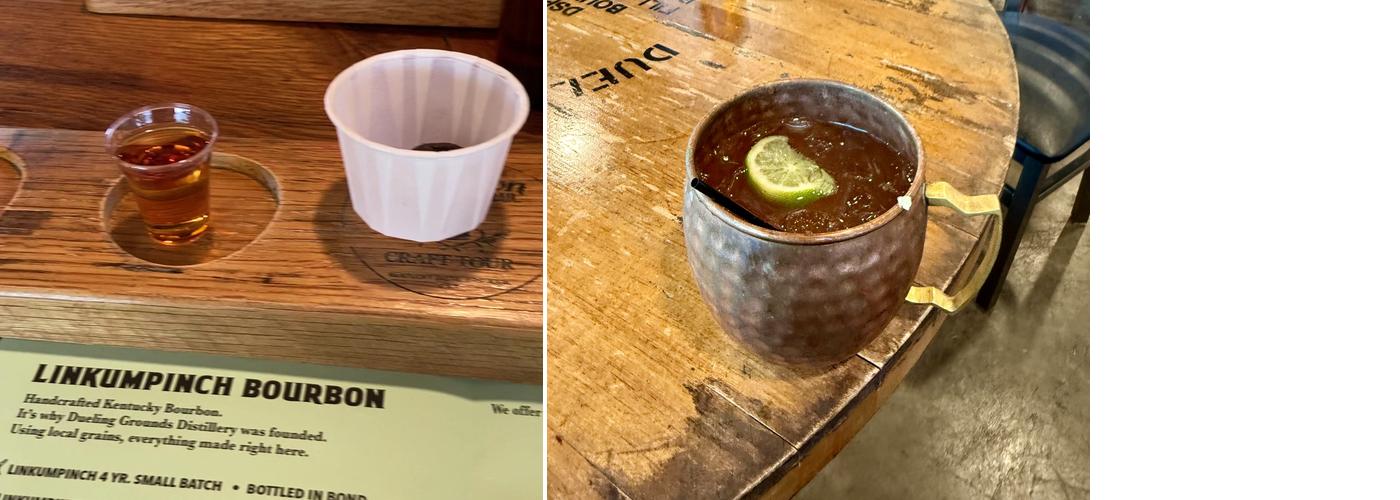 Dueling Grounds Distillery Menu