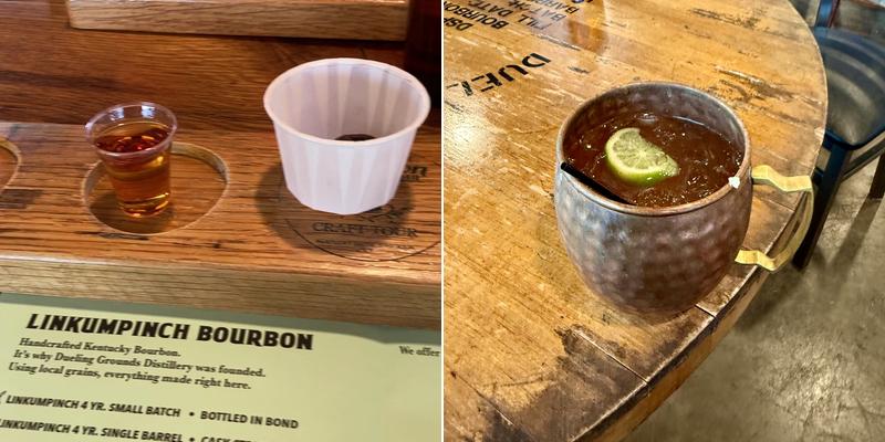 Dueling Grounds Distillery Menu