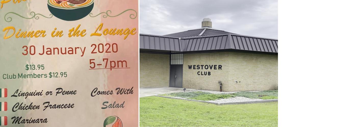 Westover Consolidated Club Menu