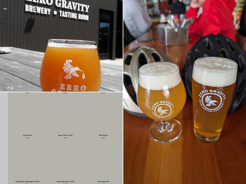Zero Gravity Brewery Menu
