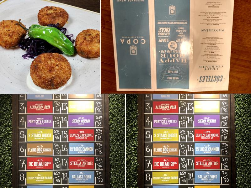 Copa Kitchen & Bar Menu