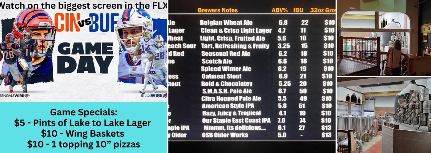 Twisted Rail Brewing Geneva Menu