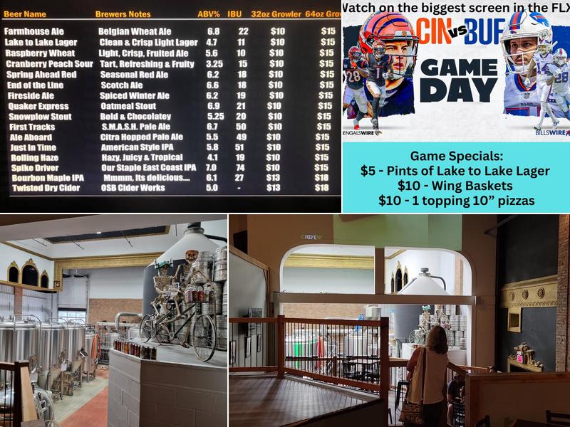 Twisted Rail Brewing Geneva Menu