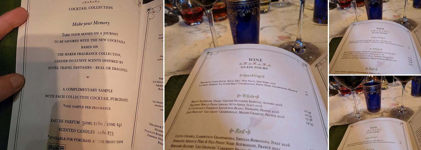 The Maker Lounge Menu