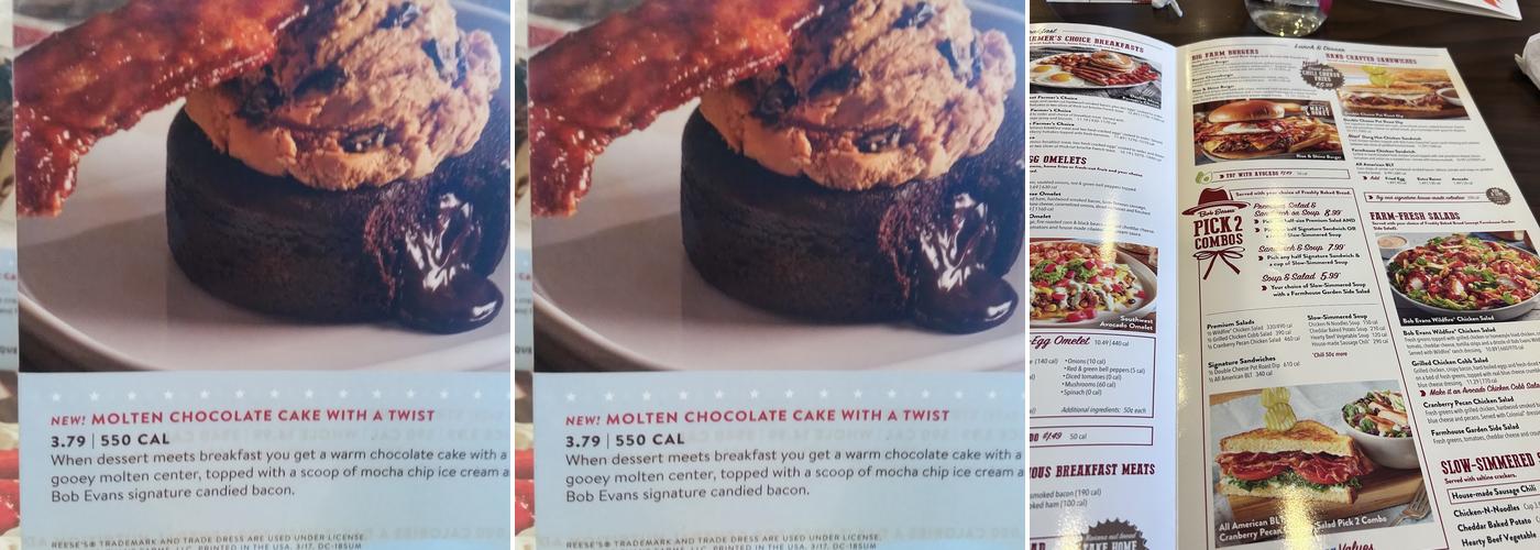 Bob Evans Menu