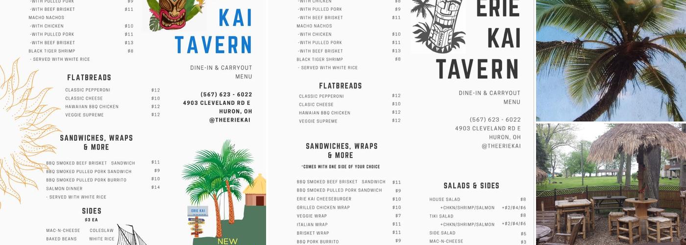 Firefly Beach Ohio Menu