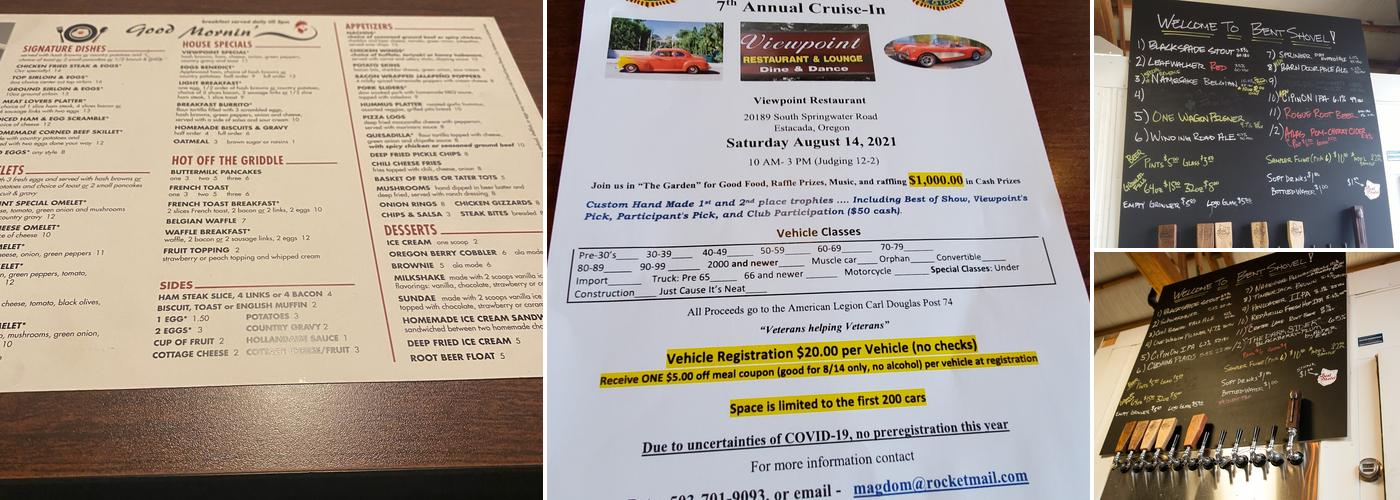 Bent Shovel Brewing - Beer Garden Menu