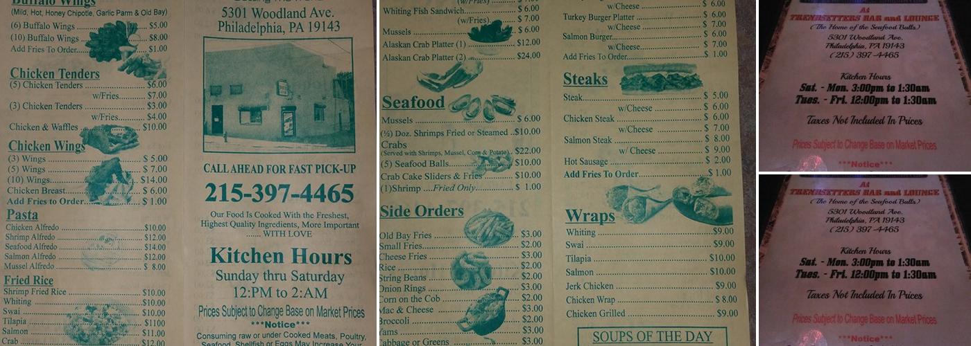 Trendsetters Menu