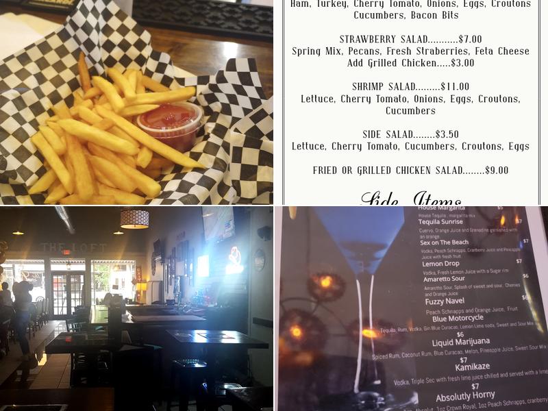 THE LOFT DOWNTOWN BAR & GRILL Menu