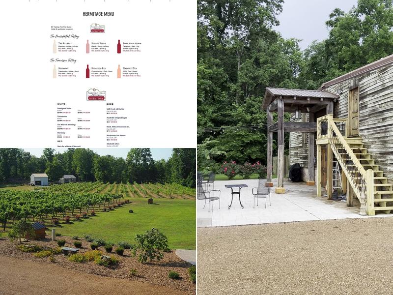 Natchez Hills Vineyard and Winery Menu
