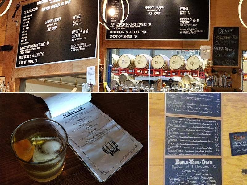 Old Log Cabin Distillery Menu