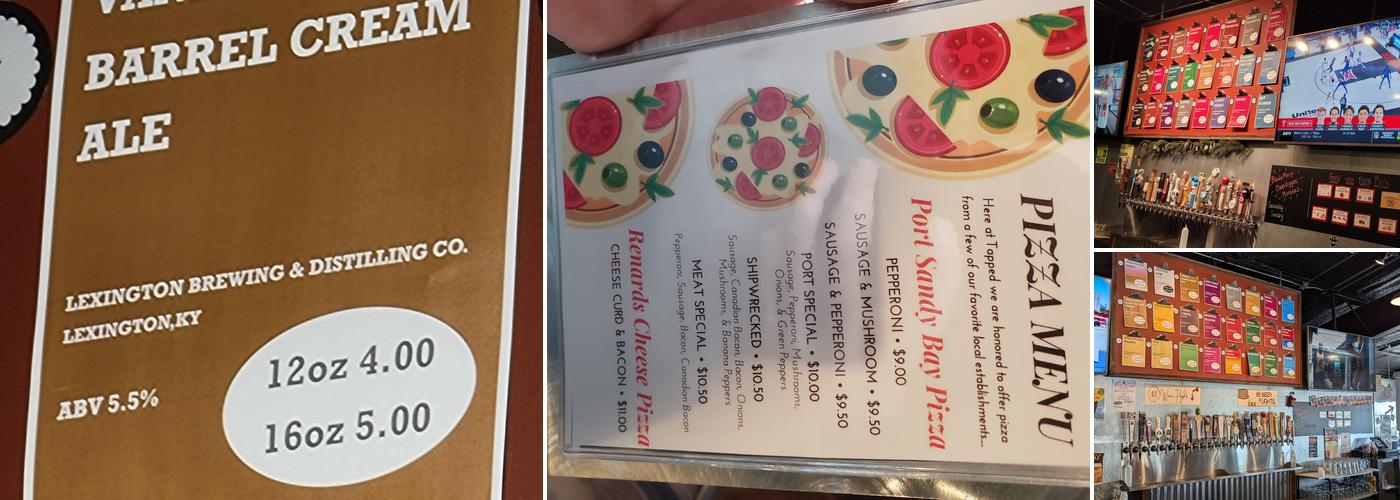 Tapped on the Lakeshore Menu